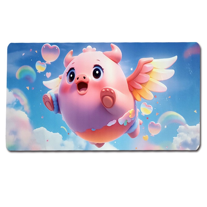 定制橡膠+皮革鼠標(biāo)墊廣告電競(jìng)游戲墊辦公寫字桌墊杯墊地墊來(lái)圖定制